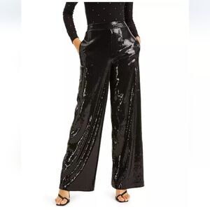 NY&C SIZE  M  Sequin Wide-Leg Pants,